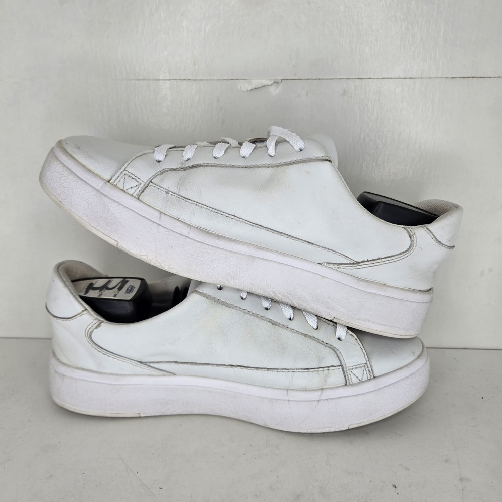 Kizik Vegas Walking Shoes Sneakers Mens Size 8.5 White Leather Casual Lace Up - Picture 8 of 11